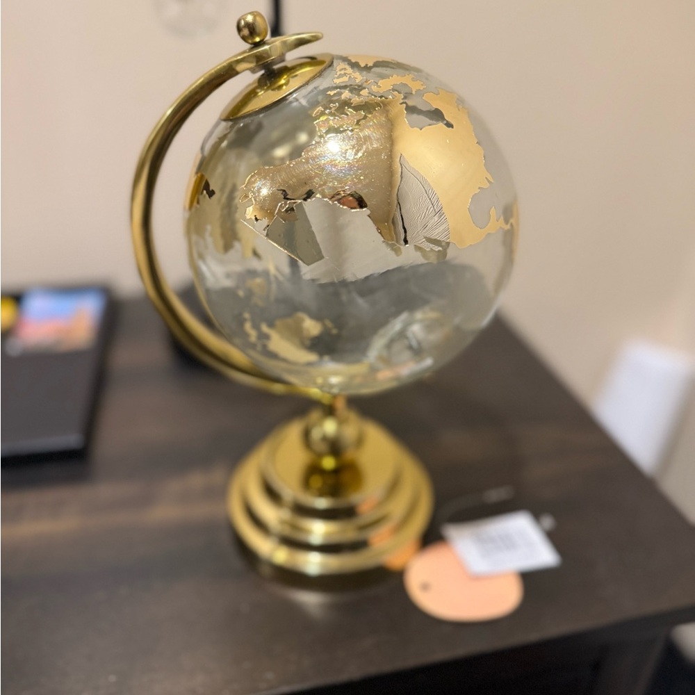 Elegant Gold and Silver Globe by [new]